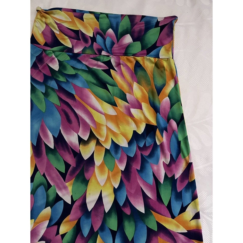 Got Style USA Women’s Maxi Skirt Strips Multicolor Stretch No Size Tag See Pics - Picture 2 of 5